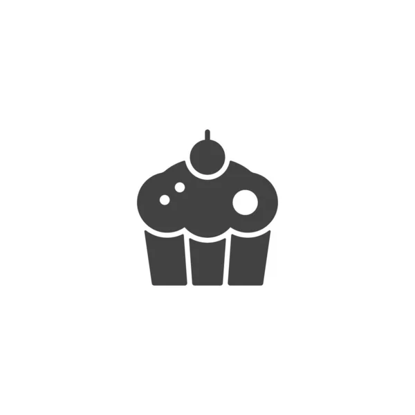Cake Cupcake Icon Vector Illustration — Stock Vector