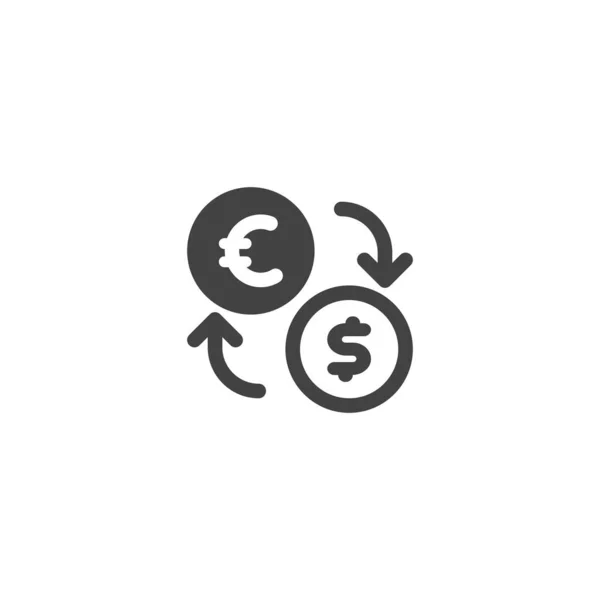 Currency Exchange Icon Vector Illustration — Stock Vector