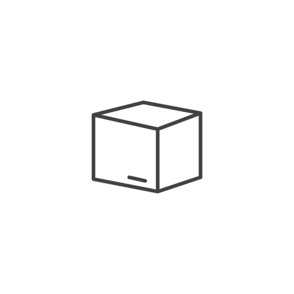 Paket Box Icon Vektor Illustration — Stockvektor