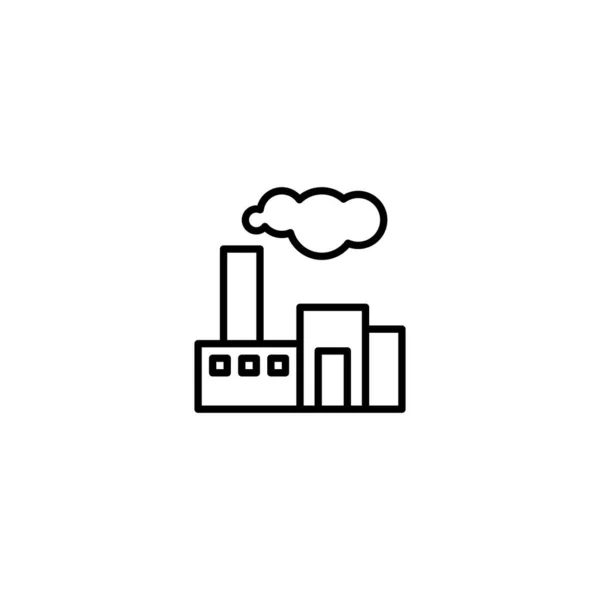 Fábrica Icono Industrial Vector Ilustración — Vector de stock