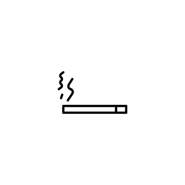 Humo Icono Cigarrillo Vector Ilustración — Archivo Imágenes Vectoriales