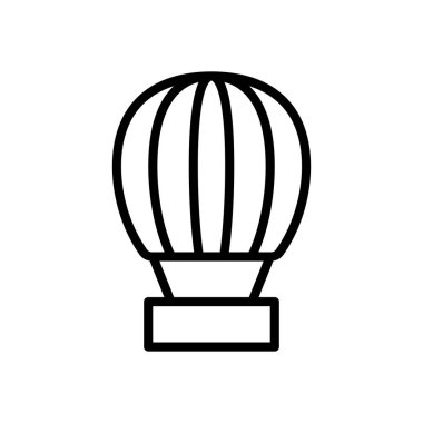 balon, seyahat simgesi vektör çizimi