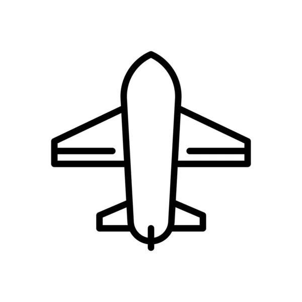 Flugzeug Reise Ikone Vektor Illustration — Stockvektor