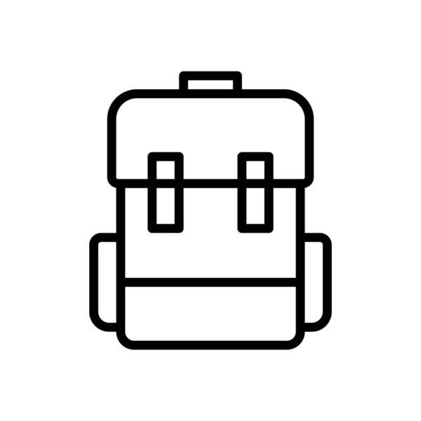 Equipaje Mochila Ilustración Del Vector Icono Viaje — Vector de stock