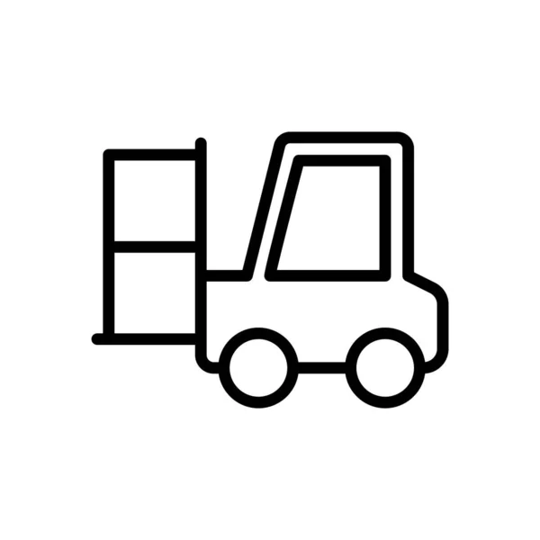 Forklift Εικονογράφηση Φορέα Υλικοτεχνικής Απεικόνισης Εικονιδίου — Διανυσματικό Αρχείο
