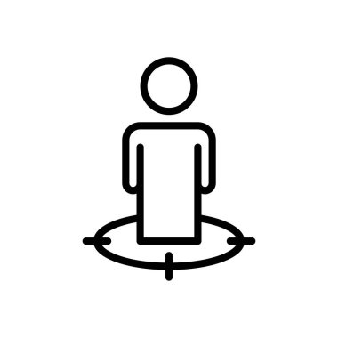 izleyici hedefi, simge vektör illüstrasyonu pazarlanıyor