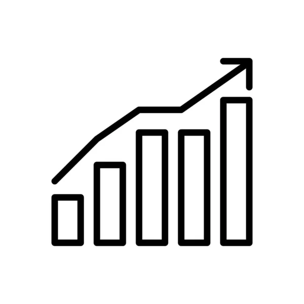 Gráfico Ícone Marketing Ilustração Vetorial —  Vetores de Stock