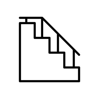 ev merdiven ikonu vektör çizimi