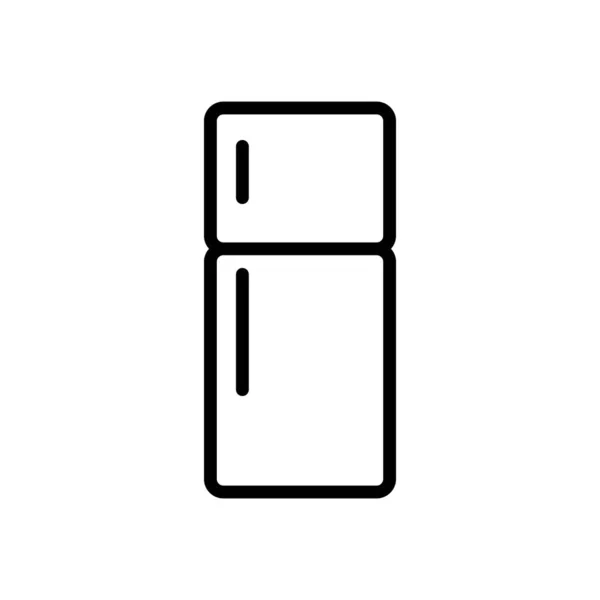 Заморозка Векторная Иллюстрация Значка Холодильника — стоковый вектор