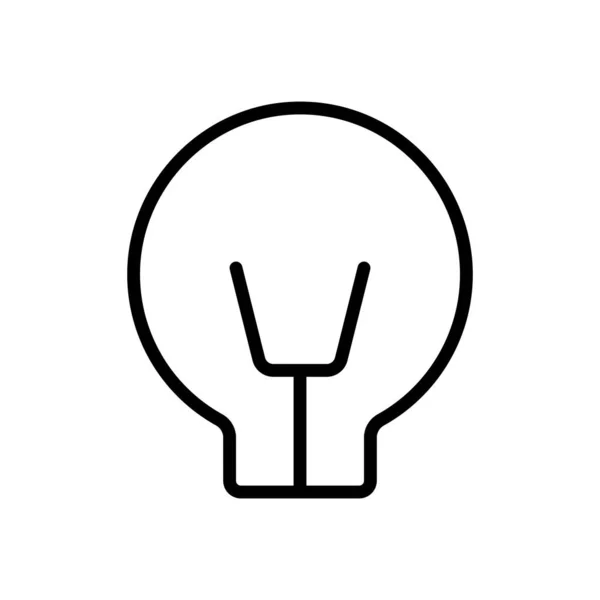 Idea Bulb Icon Vector Illustration — Stock Vector