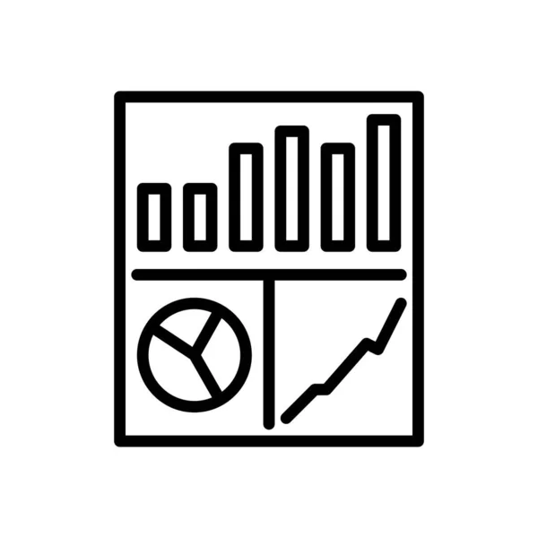 Geschäftsbericht Icon Vektor Illustration — Stockvektor