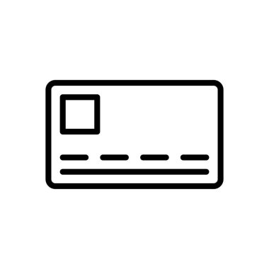 Kredi kartı ikonu vektör illüstrasyonu