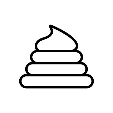 köpek kakası ikon vektör çizimi