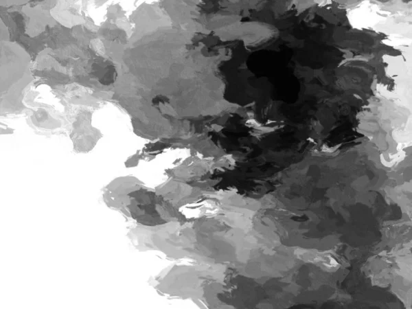 Akvarel Černá Bílá Razítka Textura Pozadí Pro Kopírování Prostor Tapety — Stock fotografie