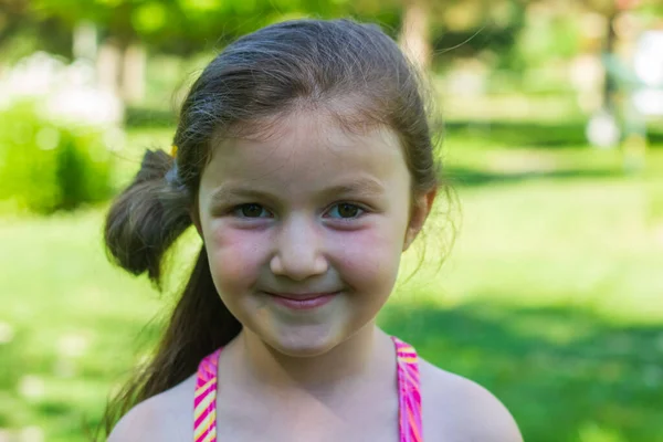 Portrait Beautiful Little Girl Portrait Pretty Girl — Stock Photo, Image