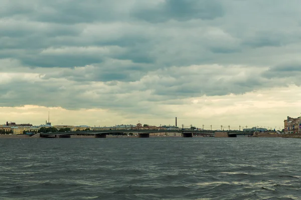 Trinity Bridge Petersburg Rusland Petersburg Rusland Uitzicht Rivier Neva Trinity — Stockfoto