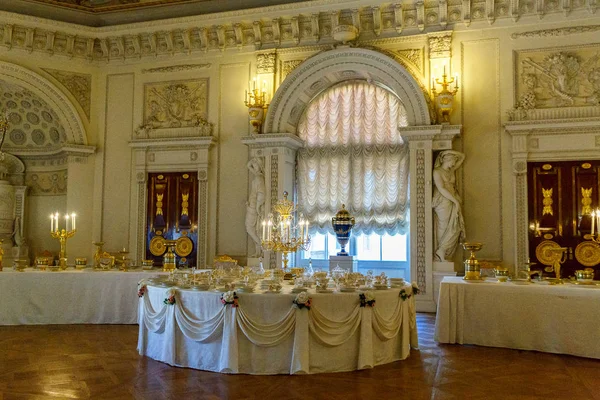 Junio 2018 Pavlovsk San Petersburgo Rusia Interior Del Palacio Pavlovsk — Foto de Stock
