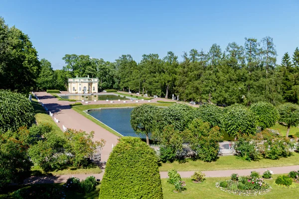 Juni 2018 Tsarskoje Selo Petersburg Russland Ensemblet Slott Park Tidligere – stockfoto