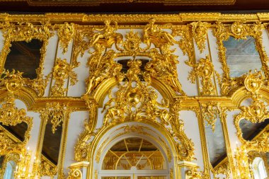 19 Haziran 2018.Tsarskoye Selo, St Petersburg, Rusya Federasyonu. Catherine Sarayı - eski Kraliyet ülke ikametgahı iç.