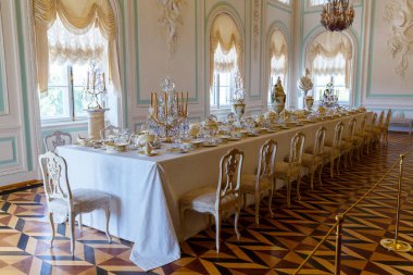 19 Haziran 2018. Peterhof, St Petersburg, Rusya Federasyonu. Peterhof - eski Kraliyet ülke ikametgahı iç.