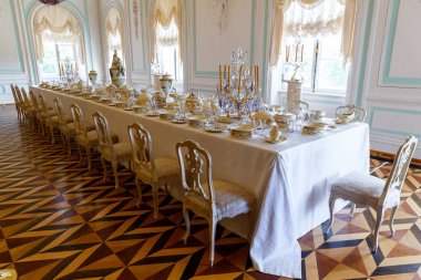 19 Haziran 2018. Peterhof, St Petersburg, Rusya Federasyonu. Peterhof - eski Kraliyet ülke ikametgahı iç.