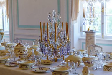 19 Haziran 2018. Peterhof, St Petersburg, Rusya Federasyonu. Peterhof - eski Kraliyet ülke ikametgahı iç.