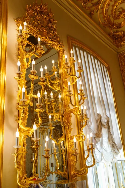 Junho 2018 Tsarskoye Selo São Petersburgo Rússia Interior Palácio Catarina — Fotografia de Stock