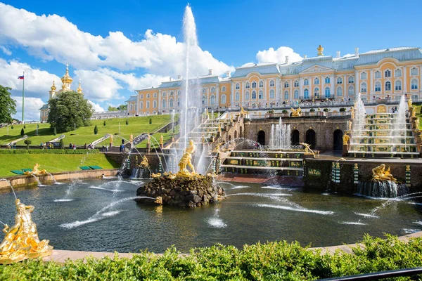 Juni 2018 Peterhof Petersburg Russland Die Ehemalige Kaiserliche Landresidenz — Stockfoto