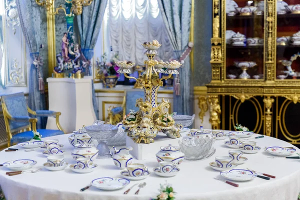 Junio 2018 Peterhof San Petersburgo Rusia Interior Del Peterhof Antigua — Foto de Stock