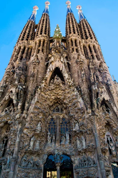 Barcelona Spain September 2019 Sagrada Familia Huge Roman Catholic Basilica Stock Photo