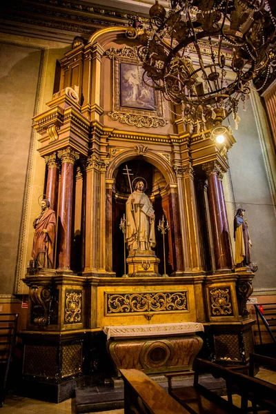 Barselona Katalonya Spanya Eylül 2019 Barselona Katedrali Nin Muhteşem Mekanı — Stok fotoğraf
