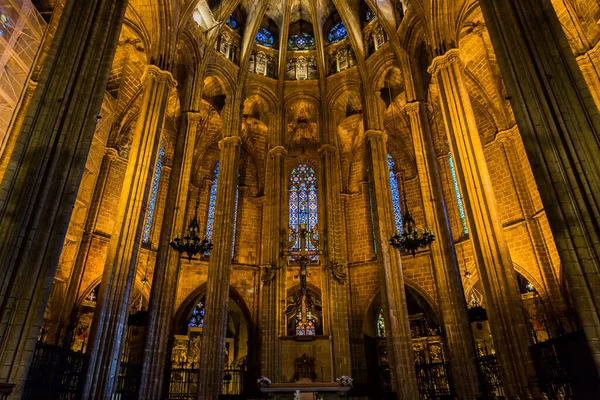Barselona Katalonya Avrupa Spanya Eylül 2019 Kutsal Haç Aziz Eulalia — Stok fotoğraf