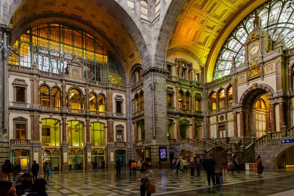 Antwerp Belgium Ekim 2019 Antwerp Centraal Station Antwerpen Belçika Daki — Stok fotoğraf