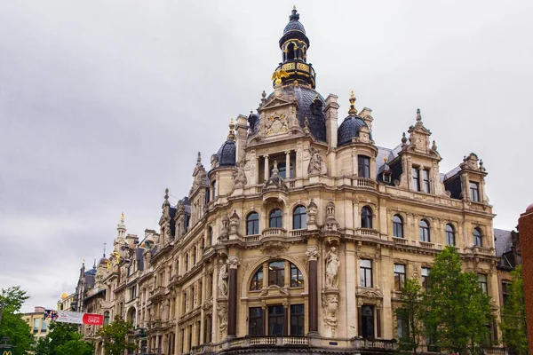 Antwerp Bélgica Outubro 2019 Arquitetura Edifícios Históricos Antigos Nas Ruas — Fotografia de Stock