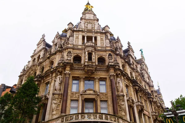 Antwerp Bélgica Outubro 2019 Arquitetura Edifícios Históricos Antigos Nas Ruas — Fotografia de Stock