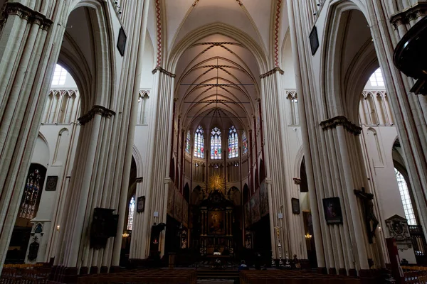 Brygge Flandern Belgien Europa Oktober 2019 Inredning Saint Salvator Cathedral — Stockfoto