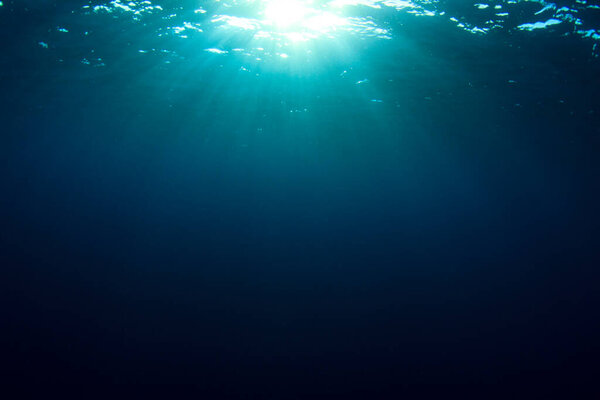 Clean blue sea water