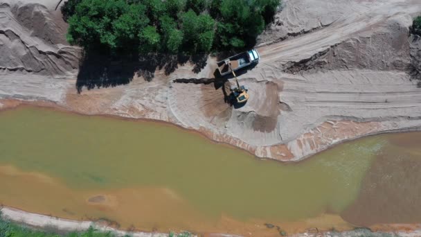 Takuapa Thailandia Maggio 2020 Tutela Dell Ambiente Macchine Minerarie Fiume — Video Stock