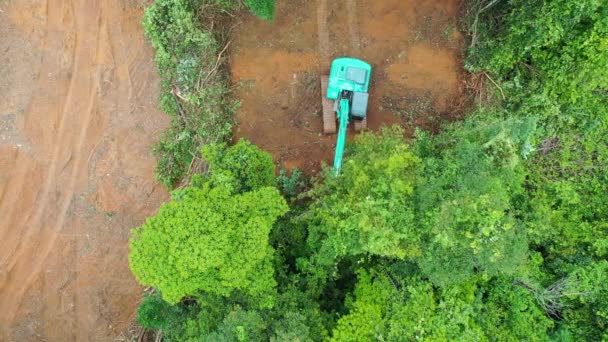 Takuapa Thailand May 2020 Environmental Conservation Issue Видобування Машин Ріки — стокове відео
