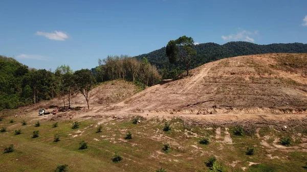 Vista Aérea Montaña Con Árboles Verano — Foto de Stock