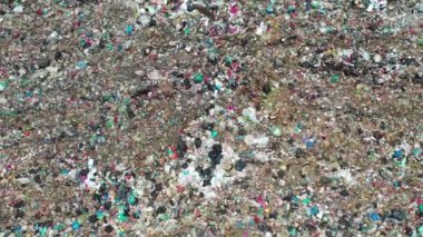 Çöplüğün havadan görünüşü. Çevre kirliliği kavramı