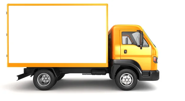 Camion Isolato Bianco Illustrazione — Foto Stock