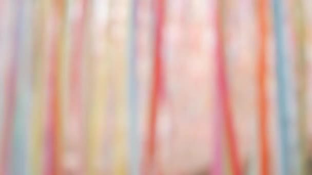 一幅美丽的彩色丝带的图片 — 图库视频影像