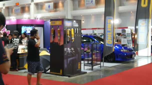 Bangkok Juli Gewijzigd Auto Show Bangkok International Auto Salon 2018 — Stockvideo