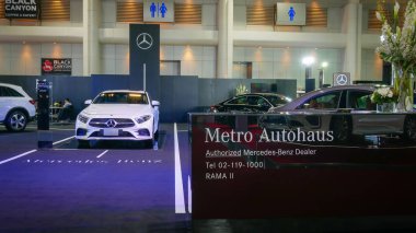 Bangkok - Temmuz 5: Bangkok Uluslararası Auto Salon 2018, en büyük ve en görkemli modifiye otomobil ve otomobil aksesuarları show Bangkok, Tayland, modifiye Araba Fuarı.