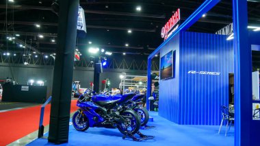 Bangkok - Temmuz 5: Bangkok Uluslararası Auto Salon 2018, en büyük ve en görkemli modifiye otomobil ve otomobil aksesuarları show Bangkok, Tayland, modifiye Araba Fuarı.