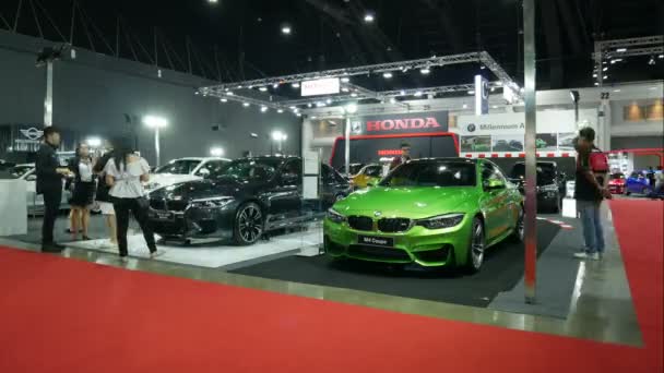 Bangkok Lipca Zmodyfikowana Show Samochodowego Bangkok International Auto Salon 2018 — Wideo stockowe