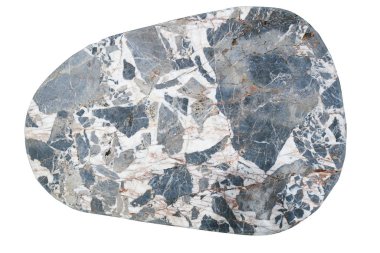 Beyaz arka plan üzerinde izole mermer taş doku