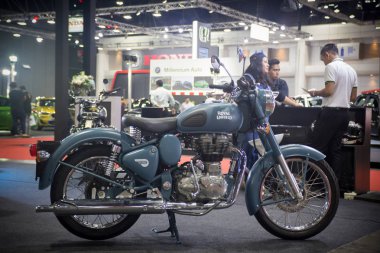 Bangkok - Temmuz 5: Royal modifiye motosiklet gösterisi Bangkok Uluslararası Auto Salon 2018, en büyük ve en görkemli modifiye otomobil ve otomobil aksesuarları show Bangkok, Tayland.