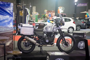 Bangkok - Temmuz 5: Royal modifiye motosiklet gösterisi Bangkok Uluslararası Auto Salon 2018, en büyük ve en görkemli modifiye otomobil ve otomobil aksesuarları show Bangkok, Tayland.